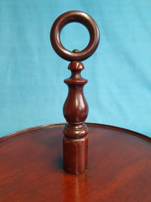 19THCENTURY SMALL MAHOGANY LAZY SUSAN - ADDITIONAL PHOTO 1
