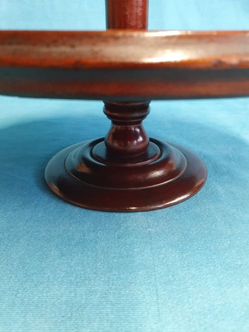 19THCENTURY SMALL MAHOGANY LAZY SUSAN - ADDITIONAL PHOTO 5