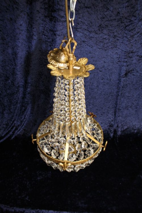 EARLY 20TH CENTURY SWAG CHANDELIER - ADDITIONAL PHOTO 1