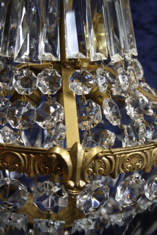 EARLY 20TH CENTURY SWAG CHANDELIER - ADDITIONAL PHOTO 7