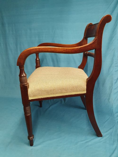 SINGLE WILLIAM IV COMFORTABLE CARVER CHAIR - ADDITIONAL PHOTO 2