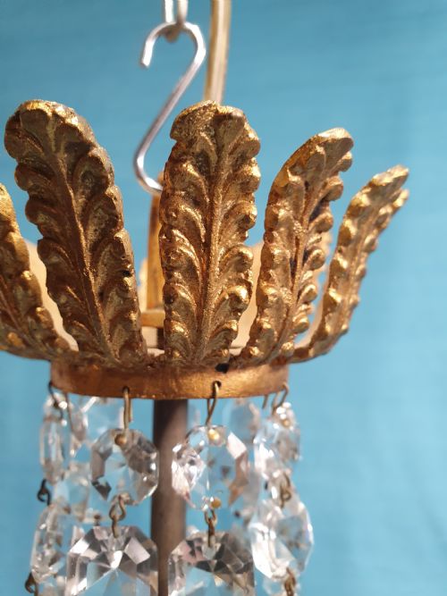 SWAG CHANDELIER WITH THREE TEARS OF LUSTRES 10 - ADDITIONAL PHOTO 2