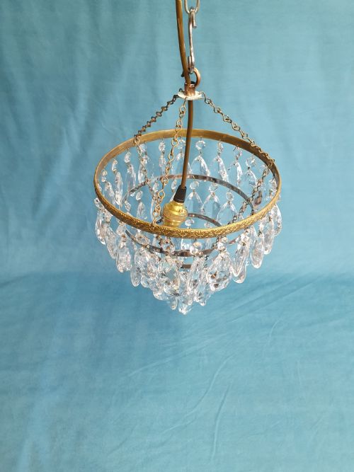 EARLY 20TH CENTURY DRIP CHANDELIER - ADDITIONAL PHOTO 6