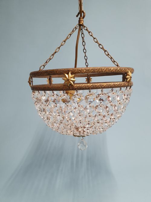 UNUSUAL EARLY 20TH CENTURY BAG CHANDELIER 12 - ADDITIONAL PHOTO 5