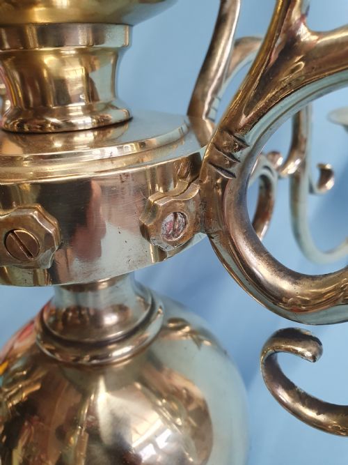 EARLY 20TH CENTURY UNUSUAL DUTCHFLEMISH STYLE CHANDELIER - ADDITIONAL PHOTO 4