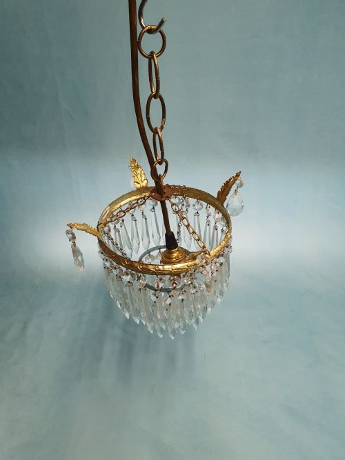 SMALL SPIKE CHANDELIER EARLY 20TH CENTURY 8 - ADDITIONAL PHOTO 2
