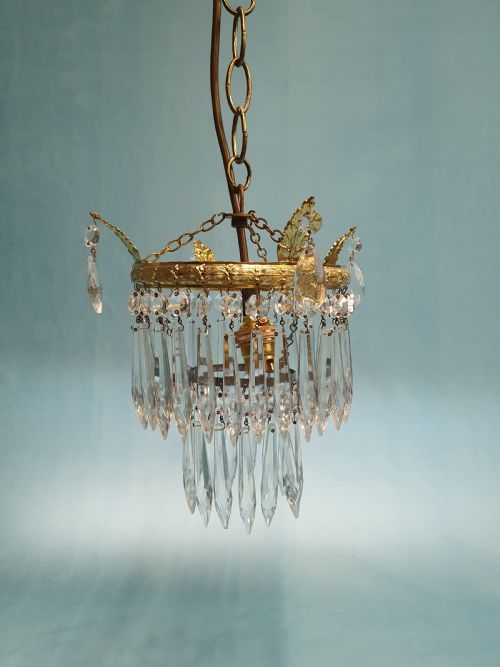 SMALL SPIKE CHANDELIER EARLY 20TH CENTURY 8 - ADDITIONAL PHOTO 5