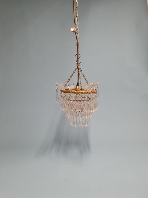 early 20th century three tier spike chandelier 11 - CATEGORY: ANTIQUE LIGHTING - DATED EDWARDIAN
