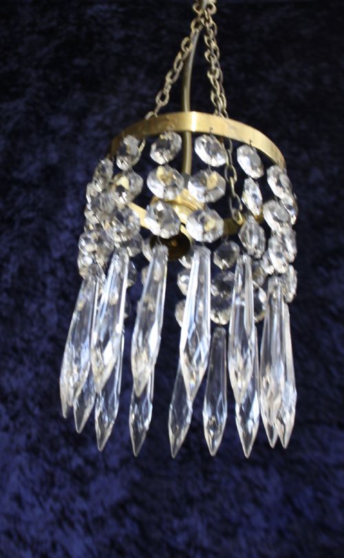 EARLY 20TH CENTURY PAIR OF SMALL SPIKE CHANDELIERS - ADDITIONAL PHOTO 5