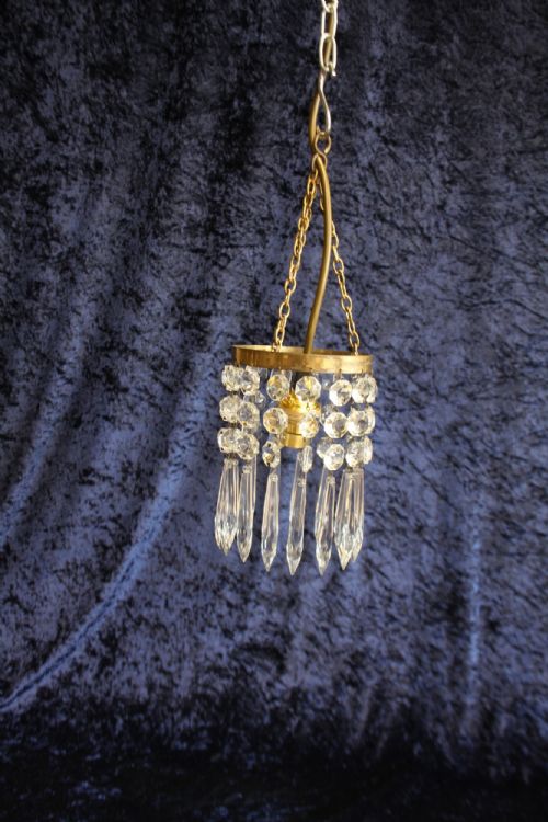 EARLY 20TH CENTURY PAIR OF SMALL SPIKE CHANDELIERS - ADDITIONAL PHOTO 1