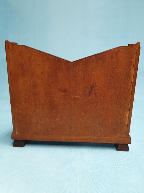 ART DECO LETTER RACK WITH SHORT GRAIN COROMANDEL WOOD - ADDITIONAL PHOTO 1