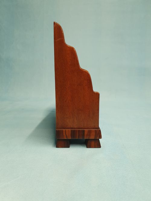 ART DECO LETTER RACK WITH SHORT GRAIN COROMANDEL WOOD - ADDITIONAL PHOTO 6