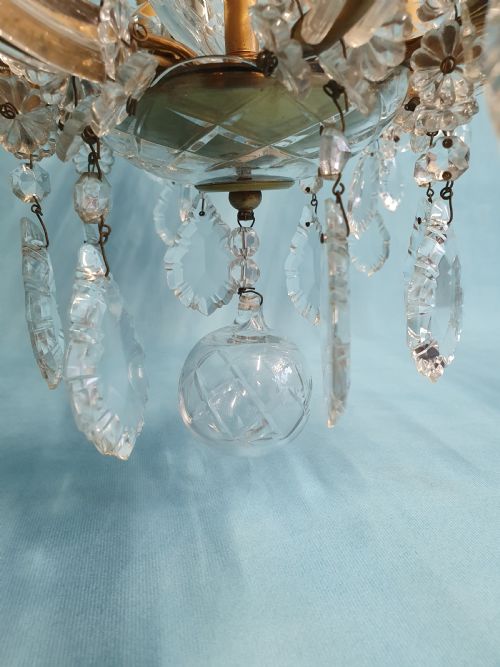 FIRST HALF OF THE 20TH CENTURY LARGE TWO TIER CHANDELIER WITH 12 ARMS 31 - ADDITIONAL PHOTO 1