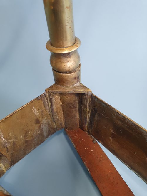EARLY 20TH CENTURY NARROW BRASS STICK STAND UMBRELLA STAND - ADDITIONAL PHOTO 3