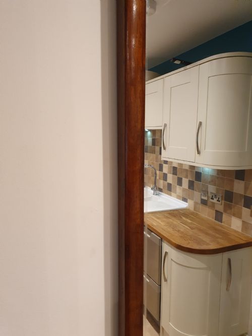 LARGE 19THCENTURY ARCH TOP CONTINENTAL MIRROR 7' - ADDITIONAL PHOTO 3