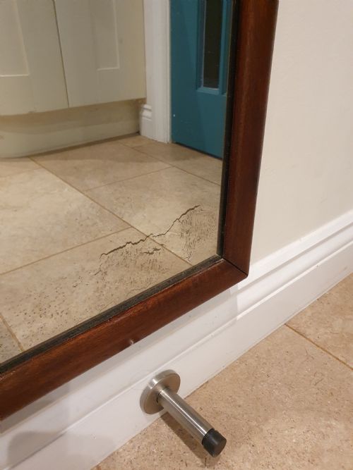 LARGE 19THCENTURY ARCH TOP CONTINENTAL MIRROR 7' - ADDITIONAL PHOTO 4