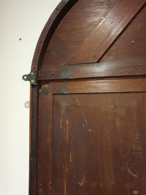 LARGE 19THCENTURY ARCH TOP CONTINENTAL MIRROR 7' - ADDITIONAL PHOTO 7