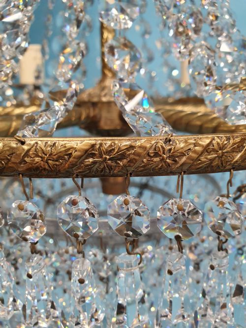 EARLY 20THCENTURY PAIR OF FIVE ARM SPIKE CHANDELIERS 20 - ADDITIONAL PHOTO 6