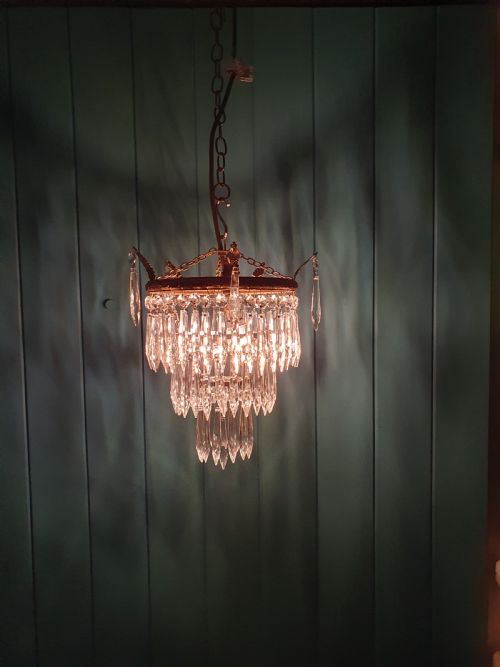 EARLY 20TH CENTURY SPIKE CHANDELIER 10 - ADDITIONAL PHOTO 1