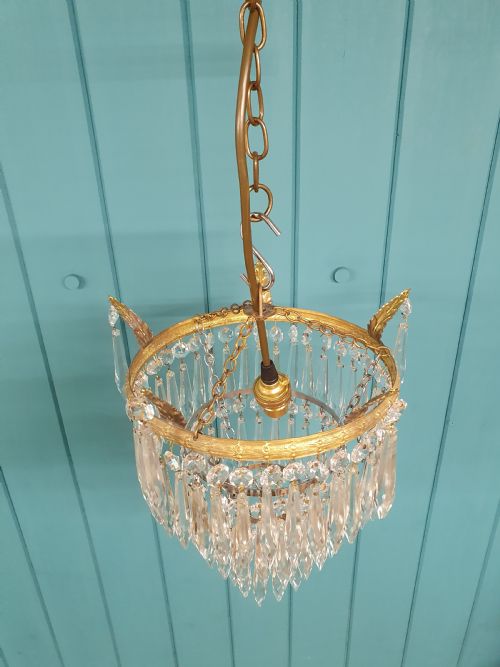 EARLY 20TH CENTURY SPIKE CHANDELIER 10 - ADDITIONAL PHOTO 2