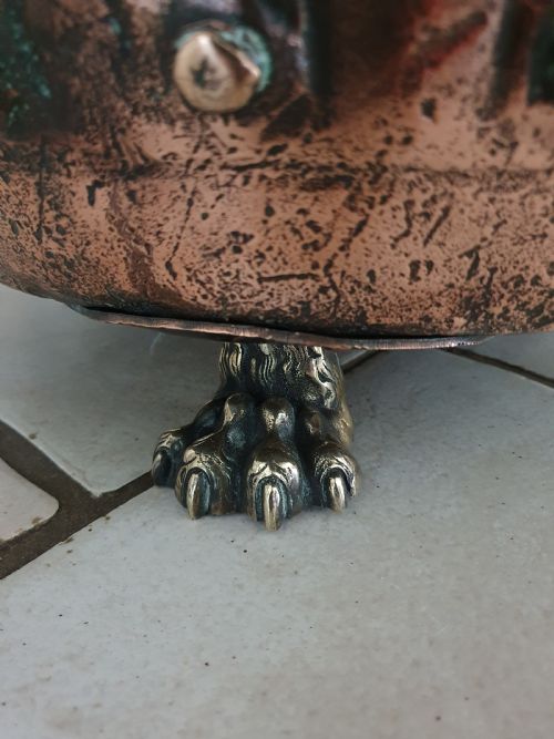 19TH CENTURY COPPER AND BRASS LOG BIN - ADDITIONAL PHOTO 6