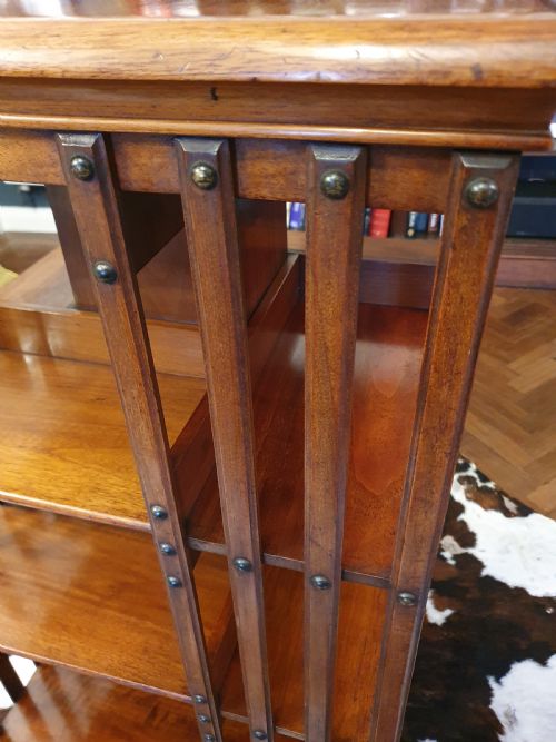 19THCENTURY LARGE REVOLVING BOOKCASE - ADDITIONAL PHOTO 3