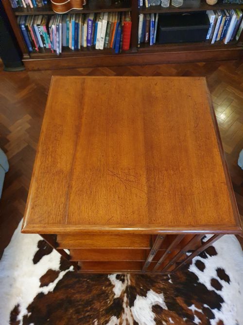 19THCENTURY LARGE REVOLVING BOOKCASE - ADDITIONAL PHOTO 6