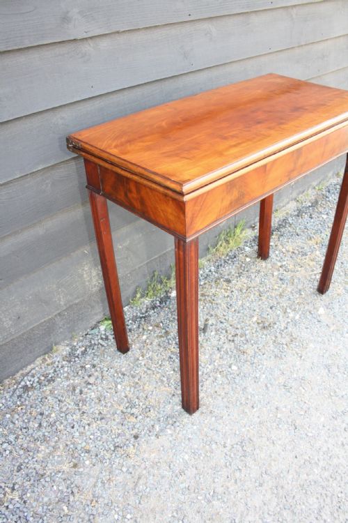 GEORGIAN MAHOGANY TEA TABLE - ADDITIONAL PHOTO 8