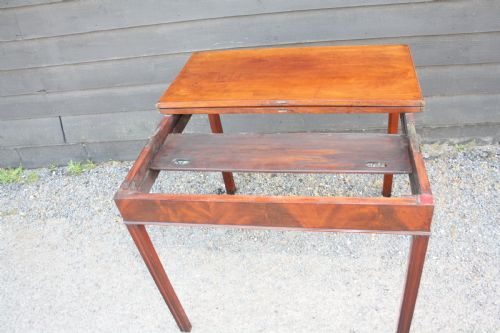 GEORGIAN MAHOGANY TEA TABLE - ADDITIONAL PHOTO 9