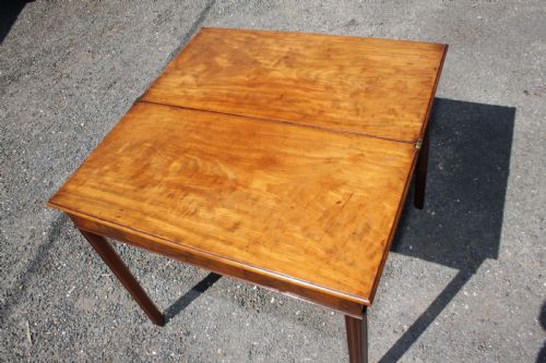 GEORGIAN MAHOGANY TEA TABLE - ADDITIONAL PHOTO 10