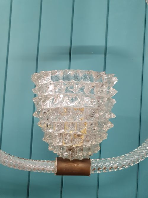 EARLY 20TH CENTURY LIGHT ERCOLE BAROVIER TOSO ROSTRATO CHANDELIER C1930 - ADDITIONAL PHOTO 5