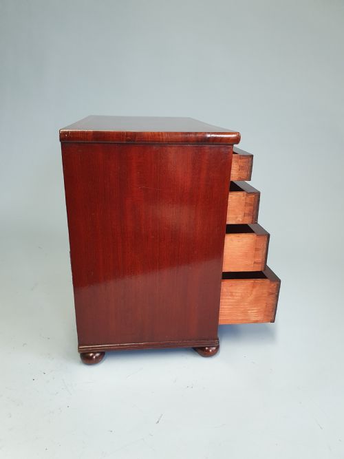 EARLY 19TH CENTURY MINIATURE 23 MAHOGANY CHEST OF DRAWERS DATED 1824 - ADDITIONAL PHOTO 7