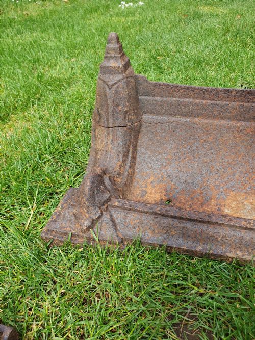 PAIR OF 19THCENTURY COUNTRY HOUSE LARGE CAST IRON BOOT SCRAPERS - ADDITIONAL PHOTO 2