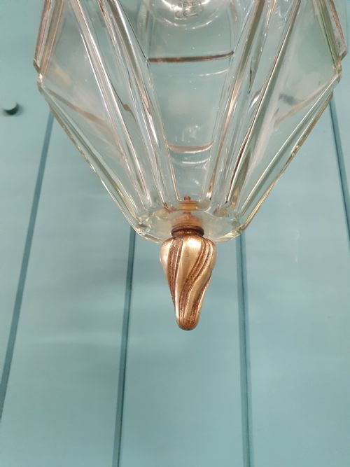 EARLY 20TH CENTURY HEXAGON SHAPED HALL LANTERN - ADDITIONAL PHOTO 3