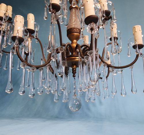 FIRST HALF OF THE 20TH CENTURY LARGE PAIR OF ITALIAN CHANDELIERS - ADDITIONAL PHOTO 7