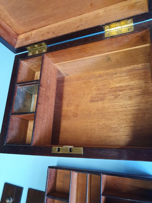EARLY 19TH CENTURY ROSEWOOD JEWELLERY BOX - ADDITIONAL PHOTO 4