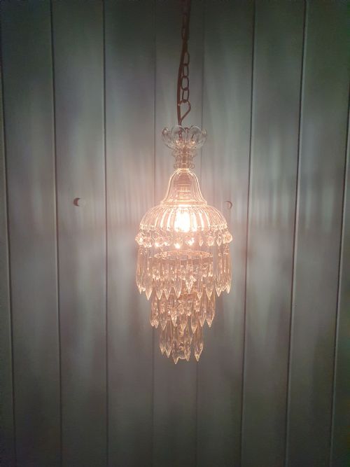 EARLY 20TH CENTURY DOME TOP SPIKE CHANDELIER 6 - ADDITIONAL PHOTO 4