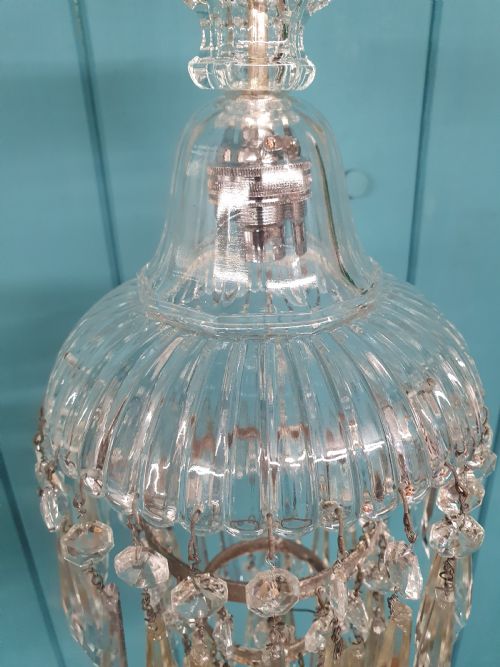 EARLY 20TH CENTURY DOME TOP SPIKE CHANDELIER 6 - ADDITIONAL PHOTO 12