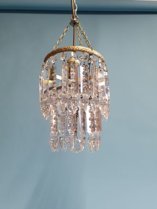 EARLY 20TH CENTURY LUSTRE CHANDELIER - ADDITIONAL PHOTO 3