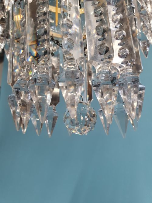 EARLY 20TH CENTURY LUSTRE CHANDELIER - ADDITIONAL PHOTO 5