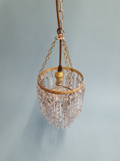 EARLY 20TH CENTURY LUSTRE CHANDELIER - ADDITIONAL PHOTO 7