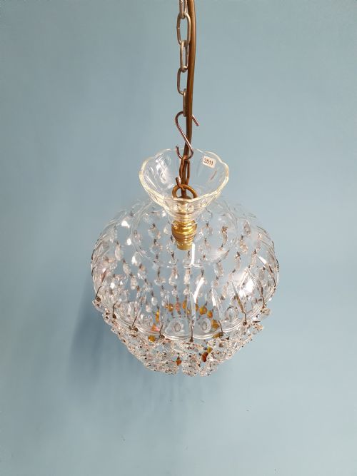 GLASS DOME TOP CHANDELIER 10 - ADDITIONAL PHOTO 2