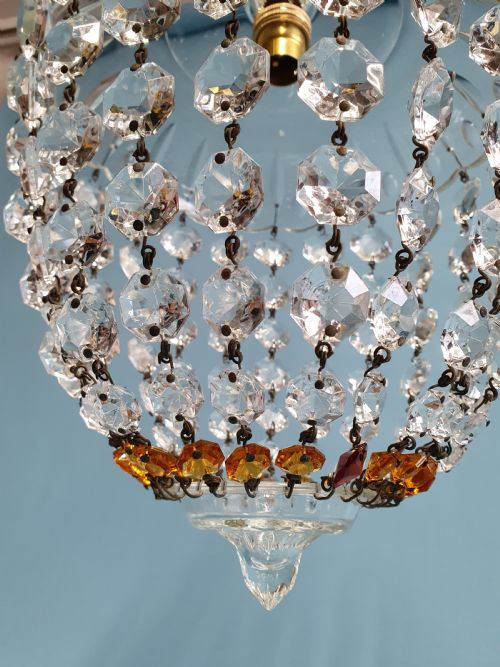GLASS DOME TOP CHANDELIER 10 - ADDITIONAL PHOTO 5