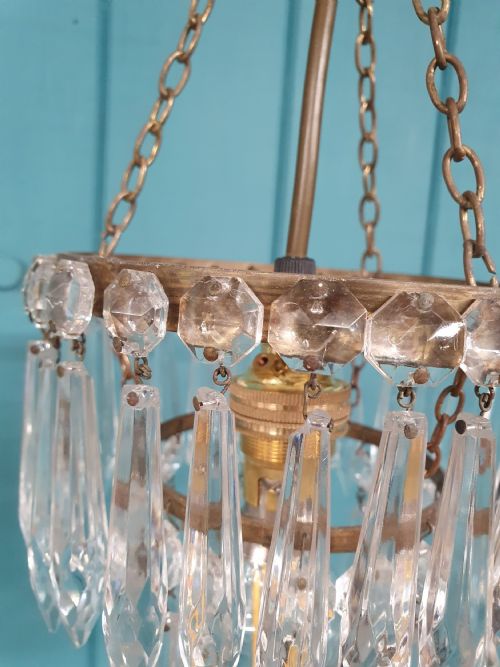 EARLY 20TH CENTURY SMALL PAIR OF SPIKE CHANDELIERS - ADDITIONAL PHOTO 6