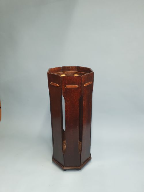 EARLY 20TH CENTURY WOODEN STICK STAND - ADDITIONAL PHOTO 2