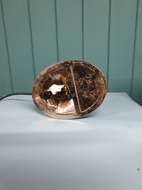 ART DECO TABLE LAMP WITH SHELL SHAPED BASE - ADDITIONAL PHOTO 2