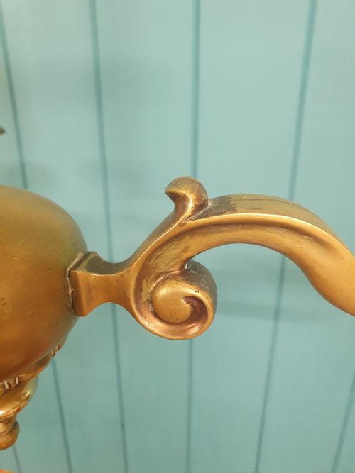 ANTIQUE DUTCH FLEMISH STYLE BRASS CHANDELIER 17 - ADDITIONAL PHOTO 4