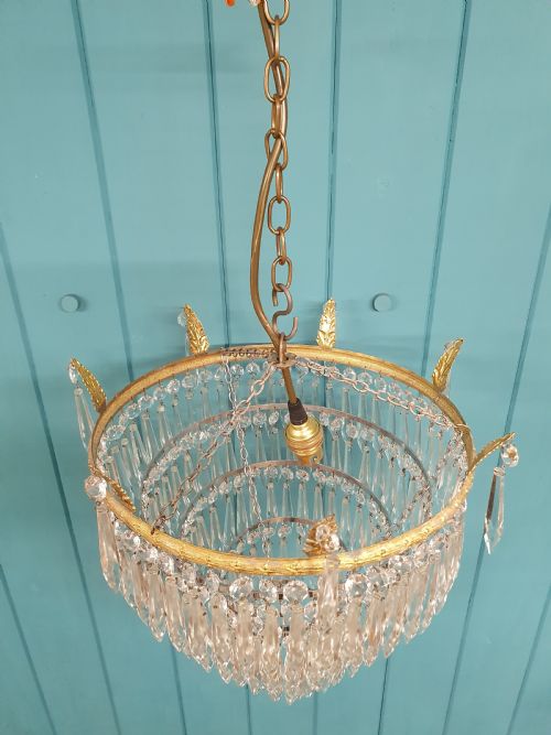 EARLY 20TH CENTURY LARGE SPIKE CHANDELIER ANTIQUE 13 - ADDITIONAL PHOTO 5