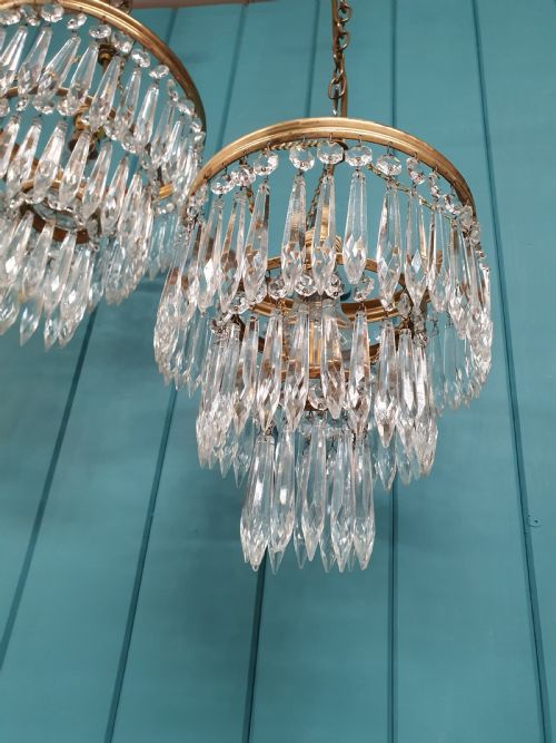 PAIR OF SPIKE CHANDELIERS EARLY 20TH CENTURY 8 - ADDITIONAL PHOTO 2