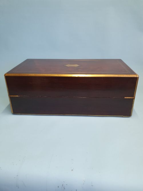 GEORGIAN LARGE WRITING SLOPE IN ROSEWOOD - ADDITIONAL PHOTO 7